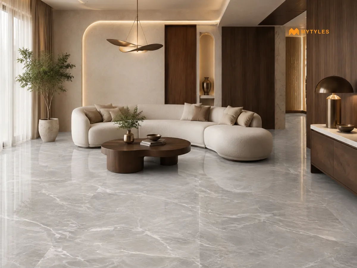 Marble Tiles in Living Room